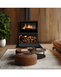 Obrázok pre Krbové kachle KARI 70 s podstavcom na drevo s čiernym ohniskom