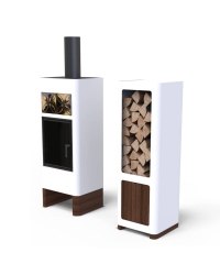 Krbové kachle LUNA WOOD biele Obrázok pre Krbové kachle LUNA WOOD biele