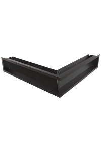 Obrázok pre Rohová mriežka LUFT 560x560x120 stredová čierna 45S