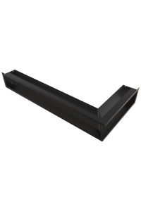 Obrázok pre Rohová mriežka LUFT 800x400x120 ľavá čierna 45S SF - plytká