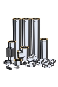 Obrázok pre Dvojplášťový izolovaný komínový systém ADAM DW 180mm - na základni