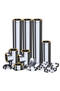 Obrázok pre Dvojplášťový izolovaný komínový systém ADAM DW 200mm - na základni