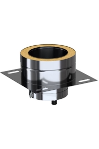 Komínová pätka s uzáverom ADAM DW 150mm Obrázok pre Komínová pätka s uzáverom ADAM DW 150mm