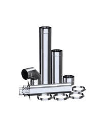 Koncentrický komínový systém ADAM GAS 130/200mm - cez stenu Obrázok pre Koncentrický komínový systém ADAM GAS 130/200mm - cez stenu