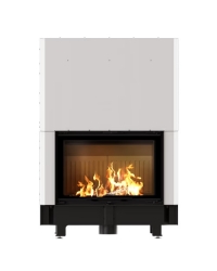 Obrázok pre Krbová vložka ZIBI ECO s výsuvným otváraním dvierok s čiernym ohniskom