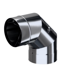 Obrázok pre Koncentrické koleno s čistiacim otvorom ADAM GAS 100/150mm 90°