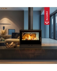 Obrázok pre Tunelové krbové kachle KARI 80 s čiernym ohniskom