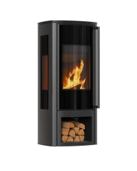 Krbové kachle AB ENYO R VIEW s výklenkom na drevo s čiernym ohniskom Obrázok pre Krbové kachle AB ENYO R VIEW s výklenkom na drevo s čiernym ohniskom