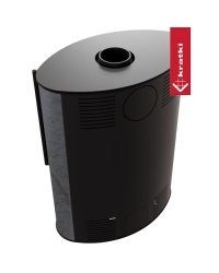 Obrázok pre Krbové kachle BJORN povrchová úprava - GRAFITE SATIN s čiernym ohniskom