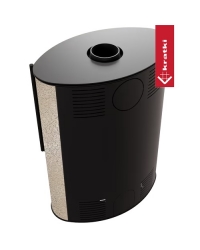 Obrázok pre Krbové kachle BJORN povrchová úprava - GOLD SATIN s čiernym ohniskom