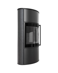 Obrázok pre Krbové kachle BJORN W povrchová úprava - GRAFITE SATIN s čiernym ohniskom