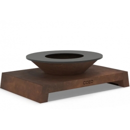 Obrázok pre Dizajnové záhradné ohnisko a gril COZY Ø98cm - CORTEN - 45cm