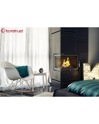 Obrázok pre Teplovodná krbová vložka MAJA 8 BS pravé presklenie s dochladzovacou špirálou