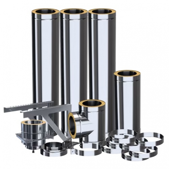 Obrázok pre Dvojplášťový izolovaný komínový systém ADAM DW 180mm - na konzole