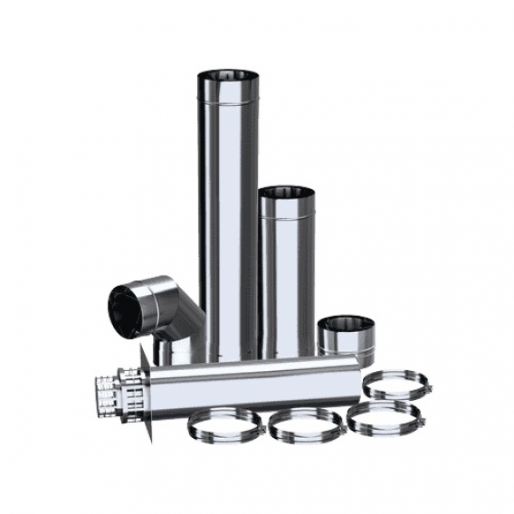 Obrázok pre Koncentrický komínový systém ADAM GAS 100/150mm - cez stenu