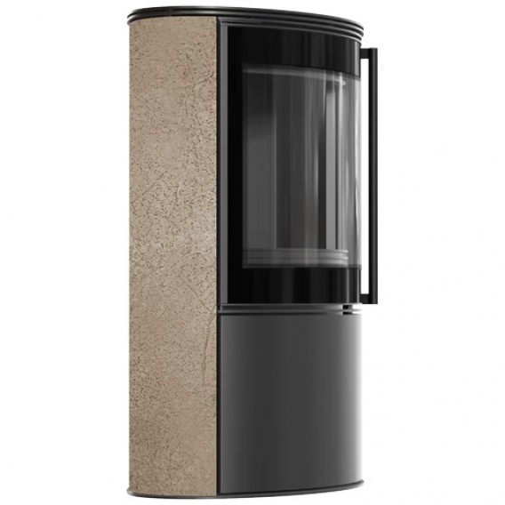 Obrázok pre Krbové kachle BJORN povrchová úprava - GOLD SATIN s čiernym ohniskom