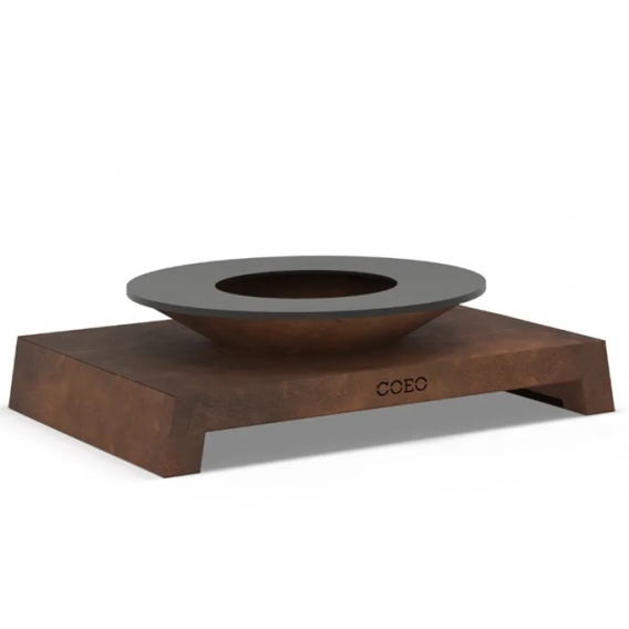 Obrázok pre Dizajnové záhradné ohnisko a gril COZY Ø98cm - CORTEN - 35cm