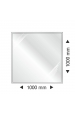 Obrázok pre Sklo pod krbové kachle štvorcové 1000x1000x6mm